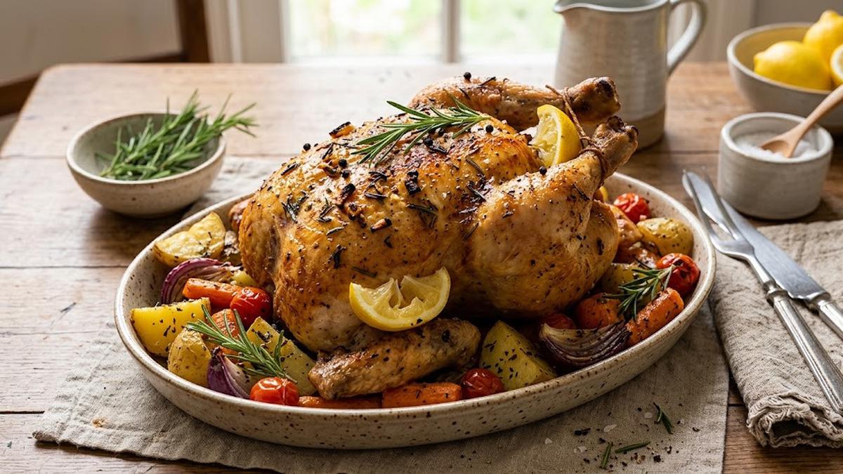 Resep Ayam Panggang Rosemary Garlic yang Gurih, Harum dan Juicy