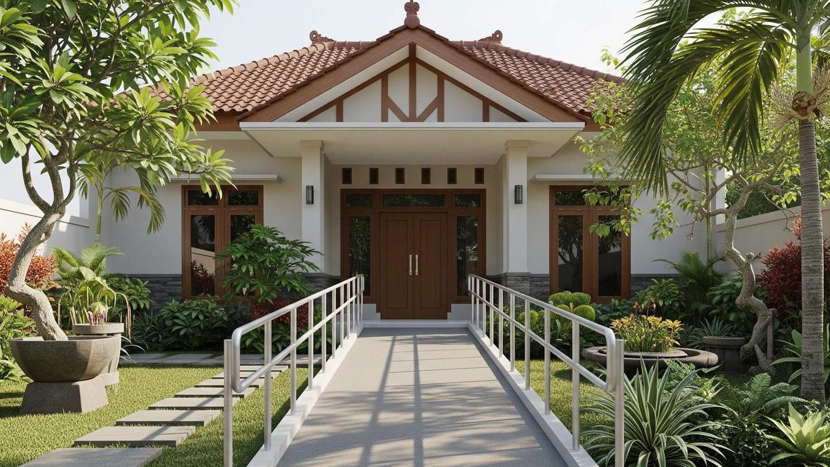 7 Model Rumah Sederhana Ramah Lansia dengan Jalur Kursi Roda, Nyaman, Aman, Inklusif