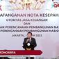 Menteri Perencanaan Pembangunan/Badan Perencanaan Pembangunan Nasional Suharso Monoarfa ingin kebijakan di sektor jasa keuangan selaras dengan rencana pembangunan Indonesia ke depan