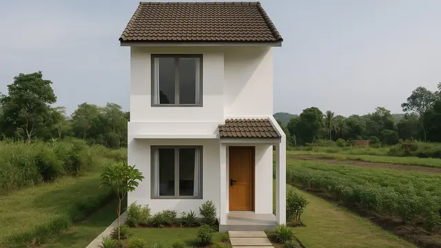 Model Rumah Minimalis di Kampung Ukuran 6x15m