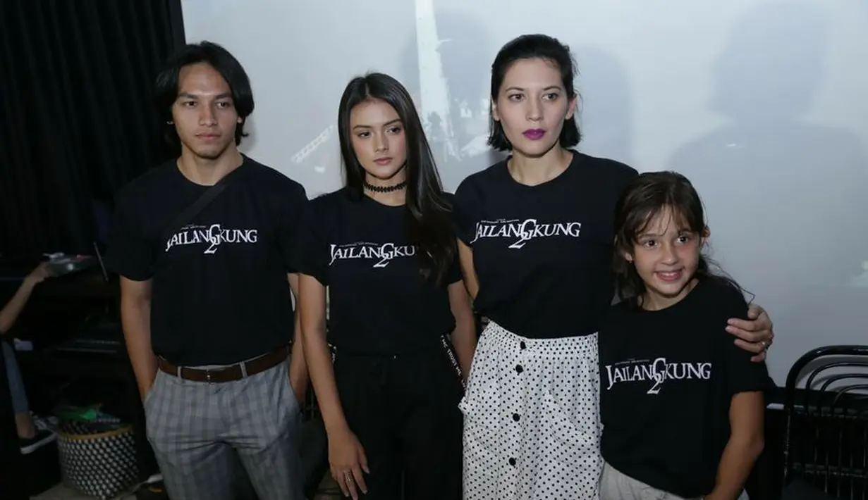 Masih sama dalam film sebelumnya, Jailangkung 2 juga selain dibintangi Jefri Nichole dan Amanda Rawles juga dibintangi oleh Hanna Al Rasyid, Lukman Sardi dan Gabriella Quinlyn. (Agus Apriyanto/Kapanlagi.com)