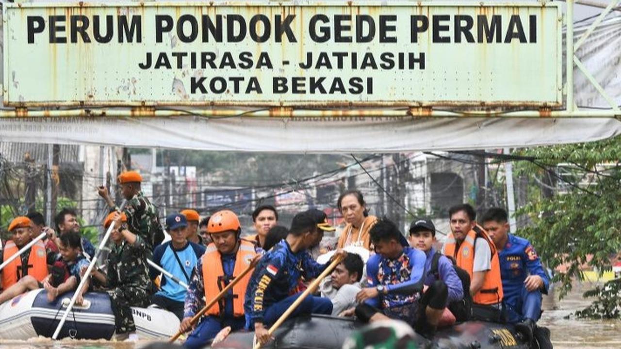 VIDEO: Pantauan Udara Kondisi Banjir di Bekasi, Banyak Rumah Terendam