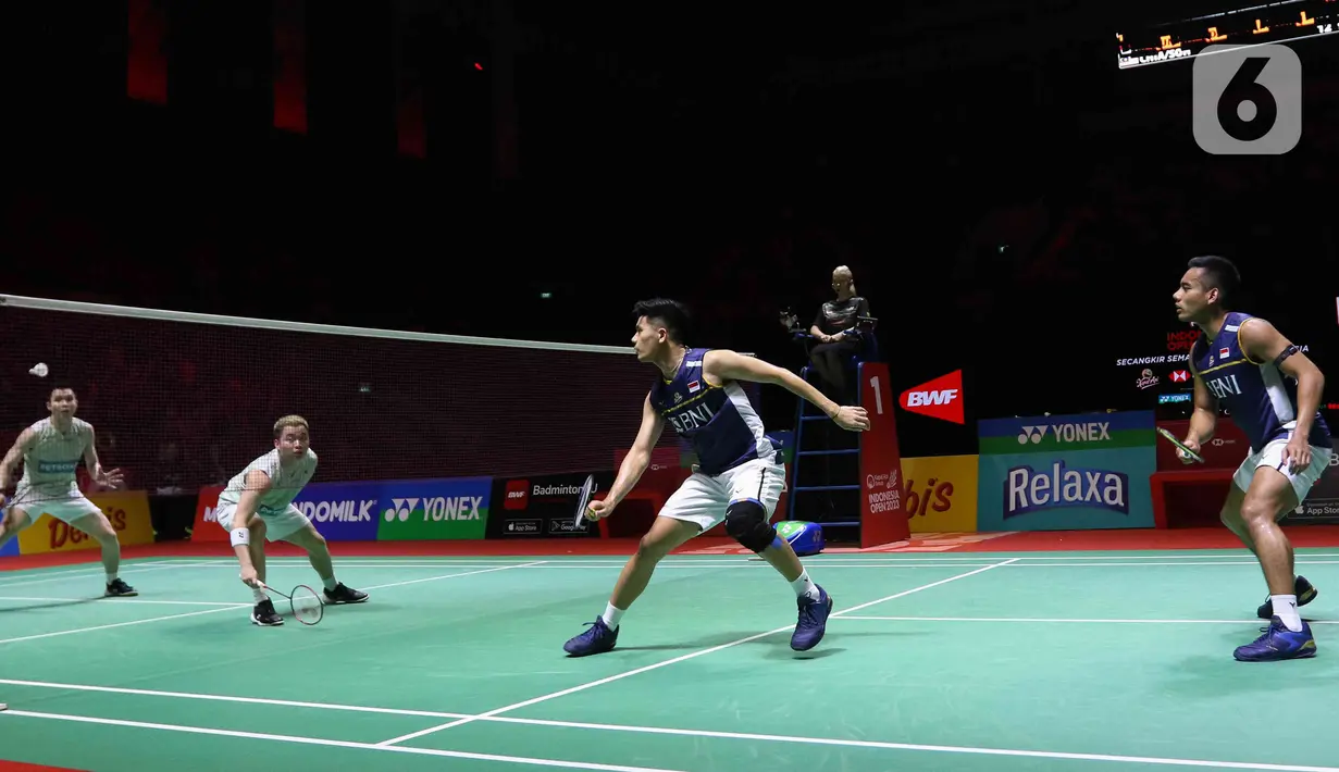 Gagal memang membuat Pram/Yere tertekan di game ketiga atau penentuan. (Liputan6.com/Herman Zakharia)