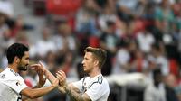 Gelandang timnas Jerman, Marco Reus, akan tampil untuk pertama kalinya di Piala Dunia 2018.  (AP Photo/Martin Meissner)