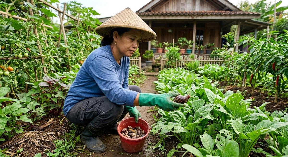 Cara Mengusir Bekicot di Pekarangan Rumah agar Tidak Merusak Tanaman