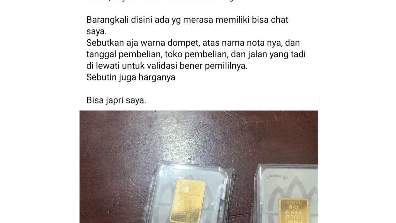 Temukan Emas 50 Gram di Jalan, Aksi Pemuda Jogja yang Mencari Pemilik hingga Share ke Medsos Ini Curi Perhatian
