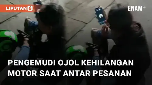 VIDEO: Pengemudi Ojek Online Kehilangan Kendaraan Ketika Antar Pesanan di Surabaya