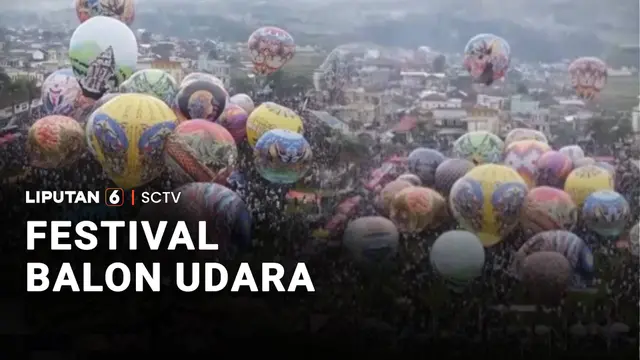 Festival Balon Udara Meriahkan Libur Lebaran di Wonosobo