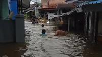 Banjir di wilayah kota Banyuwangi merendam permukiman warga (Istimewa)