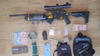 Penampakan Senapan Predator Milik Bandar Narkoba Belawan