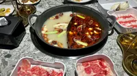 Hot pot ala Mongolia di Happy Sheep. (Dok. Liputan6.com/Dyra Daniera)