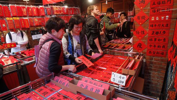 FOTO: Mengintip Persiapan Imlek ala Warga Taiwan