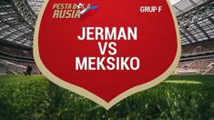 Timnas Jerman menyerah 0-1 dari Meksiko pada laga Grup F Piala Dunia 2018, di Stadion Luzhniki, Minggu (17/6/2018) waktu setempat. Bagi Jerman, ini adalah kekalahan perdana dari Meksiko.