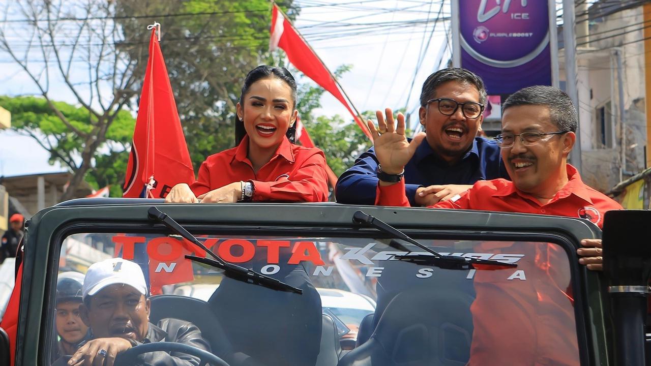Potret Kris Dayanti Maju jadi Calon Wali Kota Batu