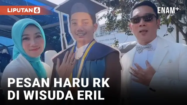 Ridwan Kamil Gantikan Almarhum Eril Ikuti Wisuda ITB