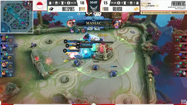 RRQ Hoshi kalah dari Onic Esports di Grand Final MPL ID S10
