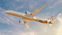 Pesawat maskapai Etihad Airways. (dok. Instagram @etihad/https://www.instagram.com/p/CFZWe01ng5d/)