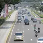 Suasana ruas jalan di kawasan Sudirman, Jakarta, Rabu (11/8/2021). Mulai 12 Agustus 2021, Polda Metro Jaya bakal kembali menerapkan aturan ganjil genap di sejumlah ruas jalan Ibu Kota dan meniadakan kebijakan penyekatan yang diterapkan selama PPKM Level 4. (Liputan6.com/Faizal Fanani)