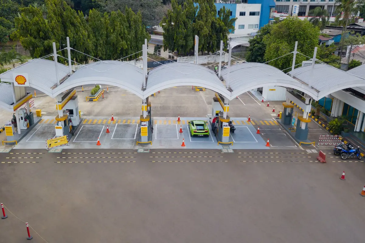 SPBU Shell Tanjung Barat Jakarta Selatan yang dibangun dalam skema Kemitraan Dealer Shell. (Dok Shell)