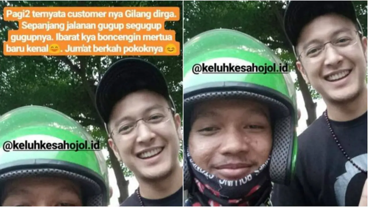 Sopir tak lupa mengabadikan kebersamaan dengan seleb saat mengantarkannya.