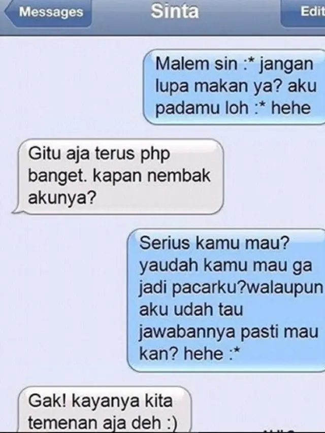 Ngakak, 6 Chat Lagi PDKT tapi Gagal Total