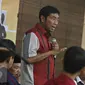 Wakil Ketua DPRD DKI Jakarta Abraham Lunggana atau biasa disapa Haji Lulung hadir dalam diskusi bertajuk 'Menuju Pilkada Cerdas dan Berintegritas' di Kampus Universitas Negeri Jakarta (UNJ), Kamis (14/4/2016). (Liputan6.com/Immanuel Antonius)