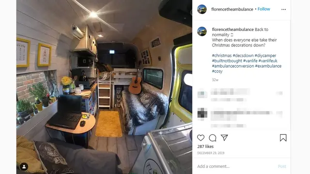 Pria Sulap Ambulans Tua Jadi Rumah Mungil Seharga Rp134 Juta