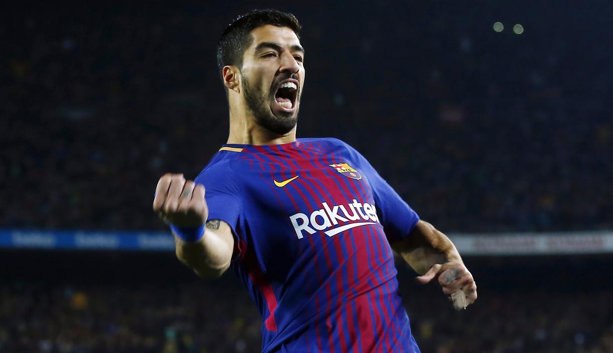 3. Luis Suarez (Barcelona) - 21 Gol (4 Penalti). (AP/Manu Fernandez)