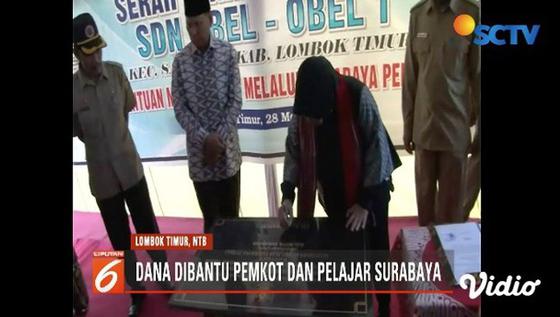 Wali Kota Surabaya Resmikan Sekolah di Lombok Timur