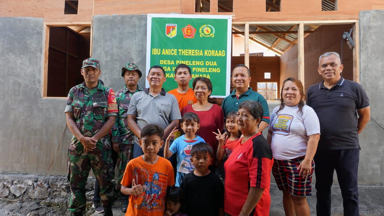 Peninjauan salah satu lokasi Serbuan Teritorial di rumah Anice Theresia Koraag di Kecamatan Pineleng, Kabupaten Minahasa, Sulut, Jumat (2/6/2023).