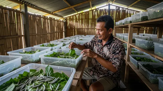 Ternak Ulat Tanpa Kandang Khusus Cocok untuk Pemula, Ini Cara Budidaya Ulat Sutra