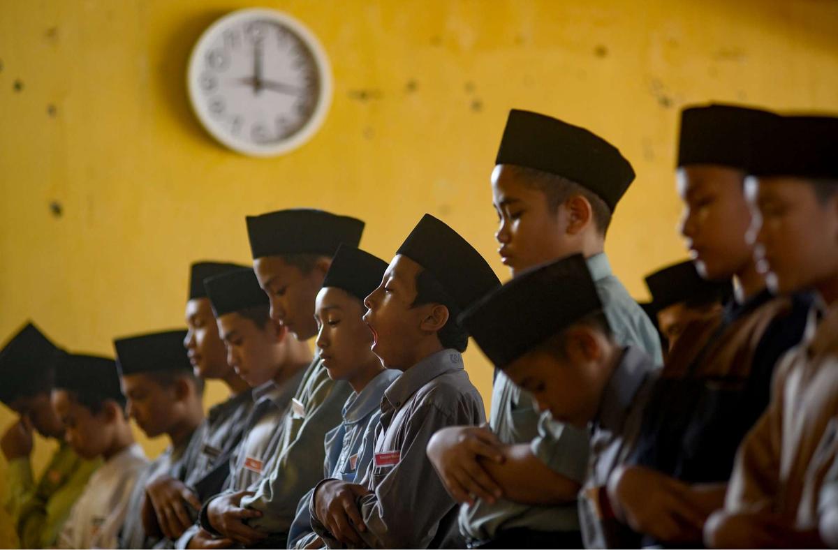 Santri bertadarus Alquran di Depok