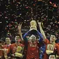 Satria Muda Juara NBL Indonesia 2015 setelah di final mengalahkan Pelita Jaya Energi Mega Persada Jakarta.