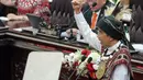 Di Sidang Tahunan MPR, DPR, dan DPD RI, Jokowi menyinggung budaya santun budi pekerti luhur di Indonesia yang mulai memudar. (Liputan6.com/Faizal Fanani)