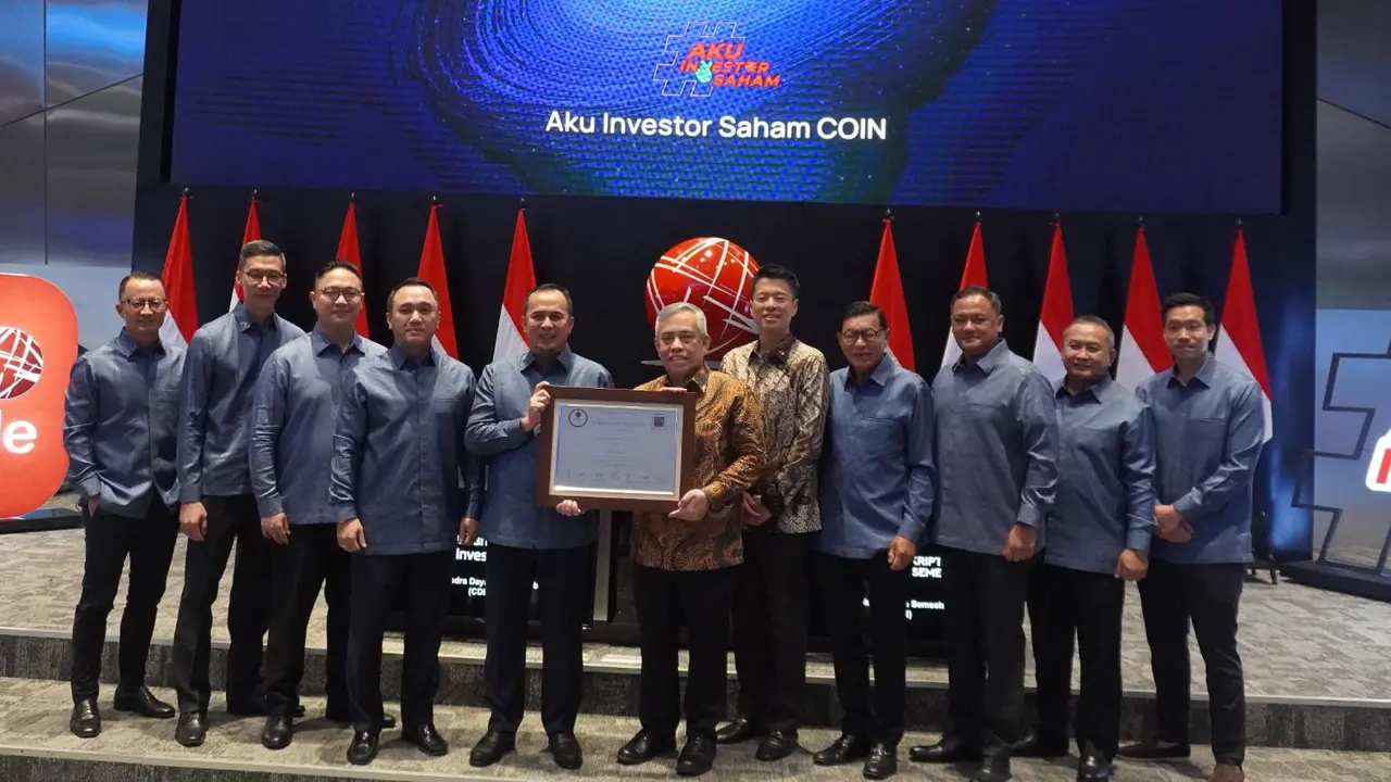 Pencatatan saham perdana PT Indokripto Koin Semesta Tbk (COIN), Rabu (9/7/2025). (Foto: Liputan6.com/Gagas Y)