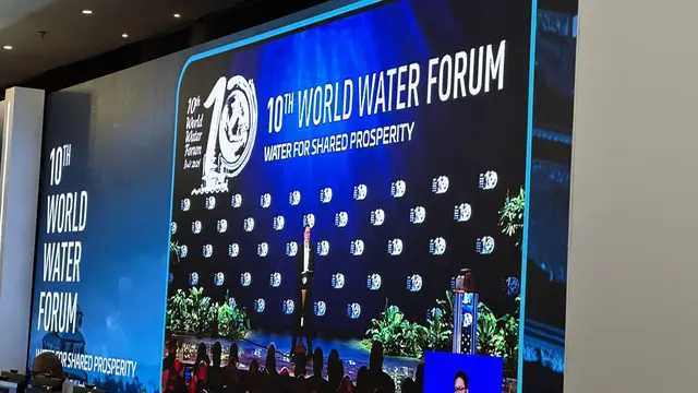 Elon Musk dalam Opening Ceremony World Water Forum ke-10 yang digelar di Mangapura Hall, Bali International Convention Centre, Nusa Dua, Senin (20/5/2024). (Liputan6/Benedikta Miranti)