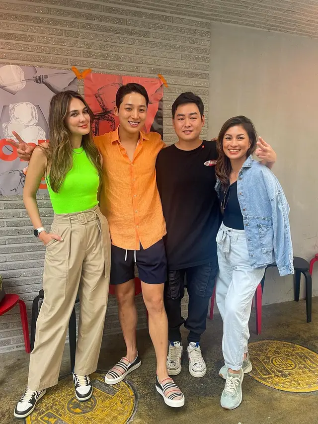 Luna Maya bertemu Moon Se Hoon bintang Single's Inferno (Foto: Instagram @lunamaya)