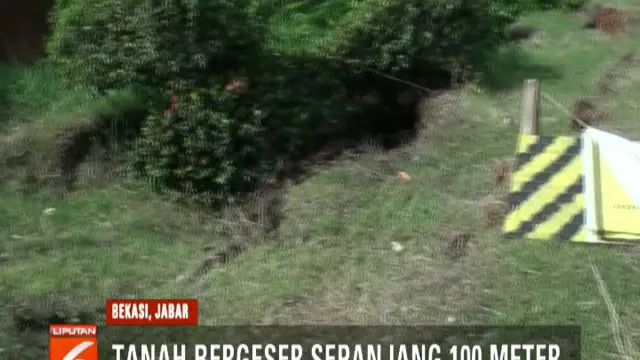 Fenomena Tanah Bergerak Sepanjang 100 Meter Bikin Resah Warga Bekasi