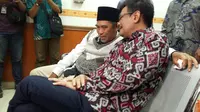 Akrabnya Djarot dan pengadang kampanye Djarot di Kembangan Utara (Liputan6.com/Muslim)