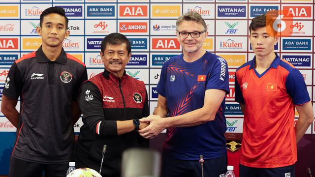 Konferensi Pers Jelang Laga Semifinal SEA Games 2023 Antara Timnas Indonesia U-22 Vs Timnas Vietnam U-22