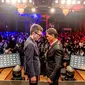 Shinya Aoki dan Eduard Folayang bertarung memperebutkan gelar ONE Championship. (Liputan6.com/Edu Krisnadefa)