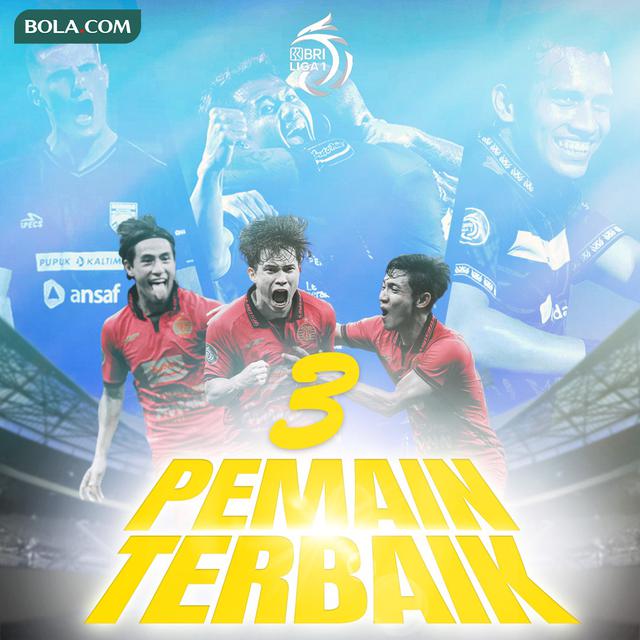 BRI Liga 1 - Ilustrasi 3 Pemain Terbaik Musim 2024/2025