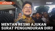Syahrul Yasin Limpo Serahkan Surat Pengunduran Diri Sebagai Mentan
