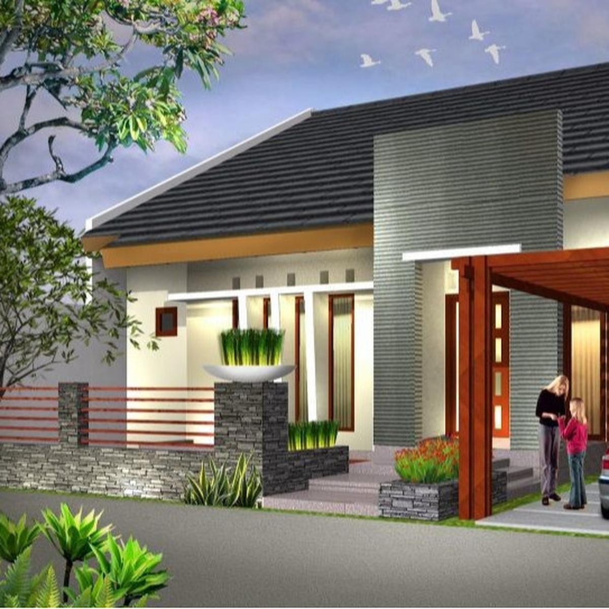 Desain Tampak Depan Rumah Minimalis dengan Ukuran 7x10 Meter