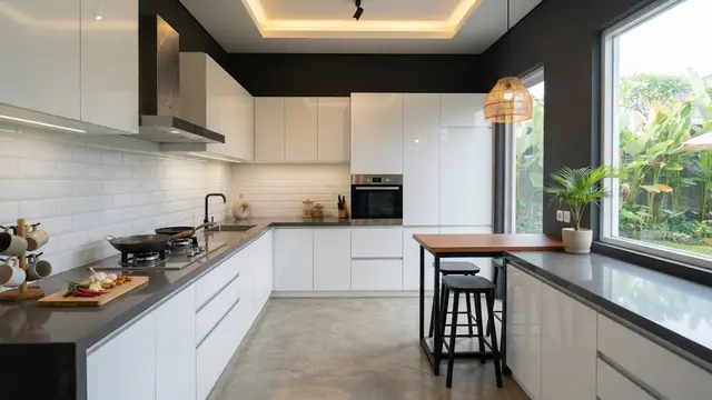 9 Cara Membuat Dapur Gelap Terlihat Lebih Modern, Manfaatkan Warna dan Material