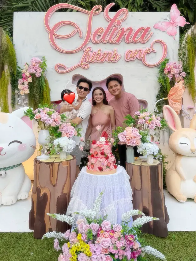 Mahalini merayakan ulang tahun putrinya yang pertama [@samuelcipta]