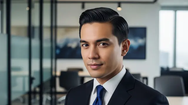 Model Rambut Pria Eksekutif Muda (Image by Gemini AI)