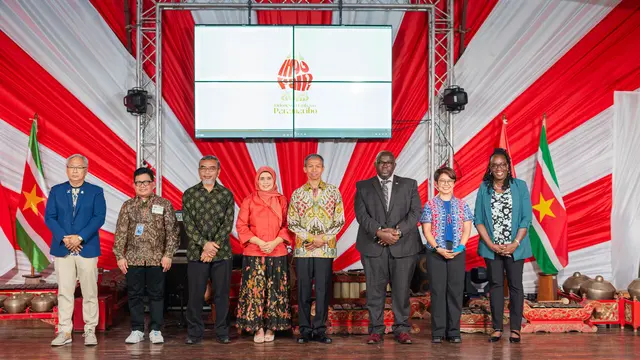 Duta Besar Indonesia untuk Suriname Agus Priono pada Kamis (27/11/2025) di Paramaribo menyebut Indofair 2025 sebagai bagian dari rangkaian perayaan 50 tahun hubungan diplomatik kedua negara. (Dok. KBRI Paramaribo)