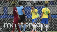 Pemain Brasil kecewa gagal kalahkan Venezuela di lanjutan Copa America 2019 (AP)