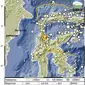 Gempa terjadi di Sigi Sulteng pada Minggu pagi (13/8/2023). (Dok BMKG)
